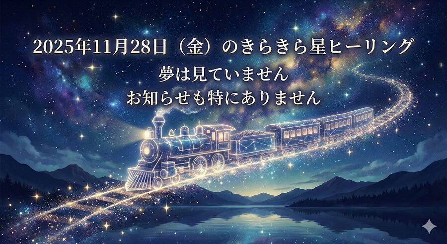 2025年11月28日（金）のきらきら星ヒーリング