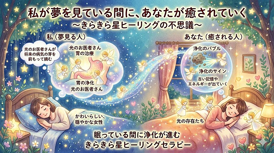 私が夢を見ている間に、あなたが癒されていく〜きらきら星ヒーリングの不思議〜