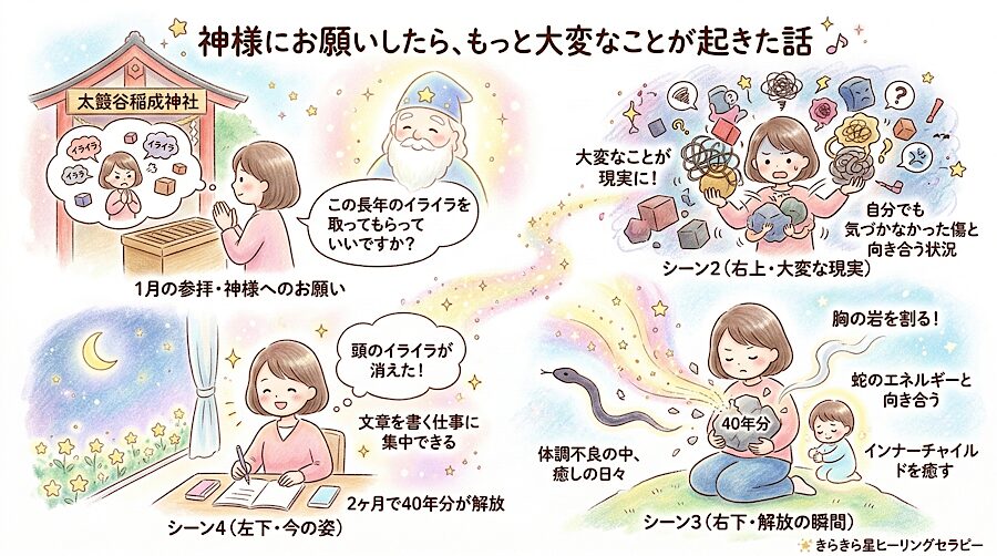 神様にお願いしたら、もっと大変なことが起きた話