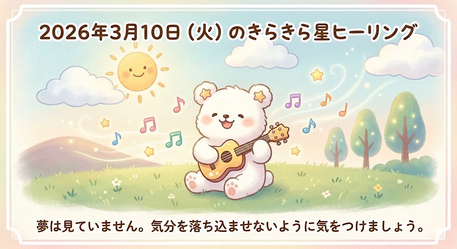 2026年3月10日（火）のきらきら星ヒーリング