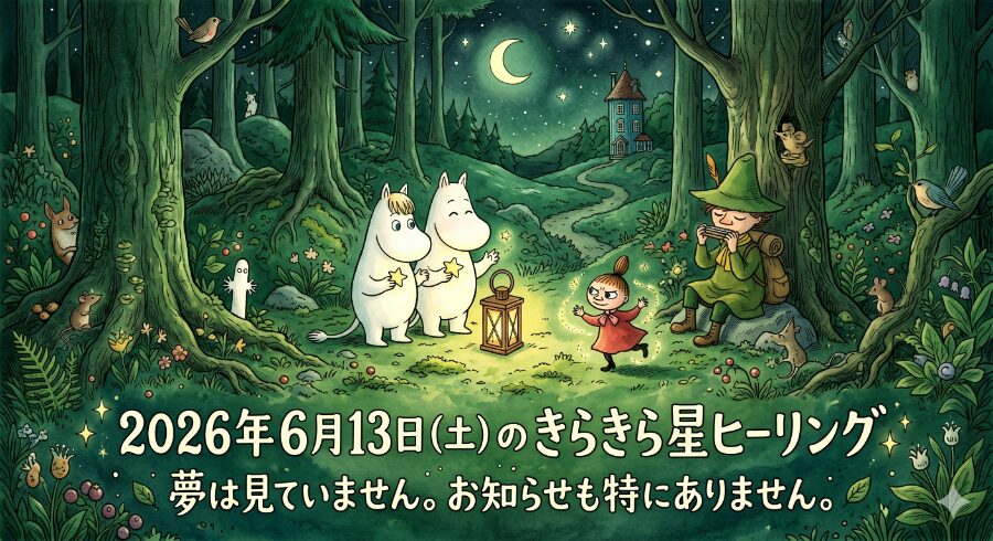2026年6月13日（土）のきらきら星ヒーリング