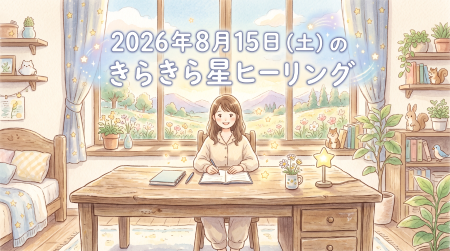 2026年8月15日（土）のきらきら星ヒーリング