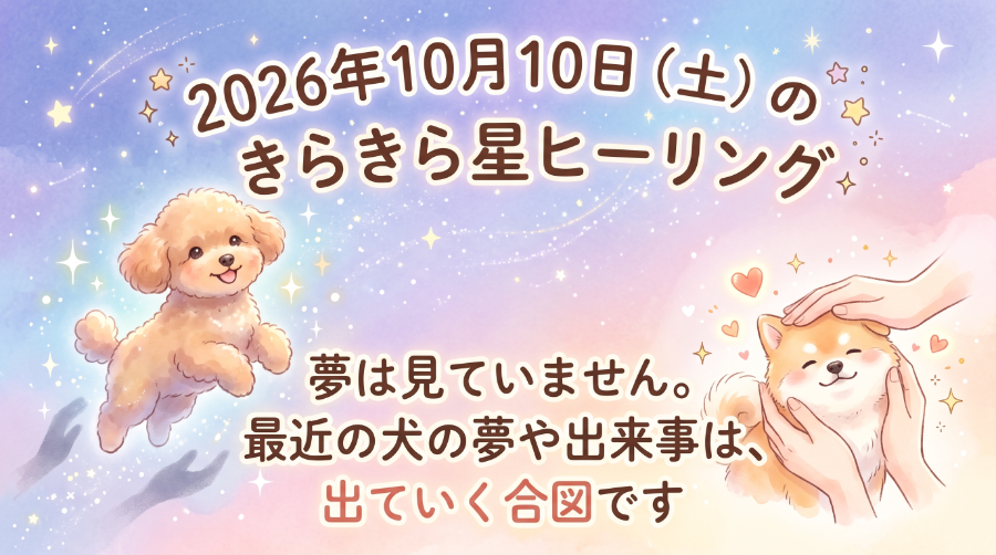 2026年10月10日（土）のきらきら星ヒーリング