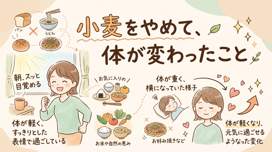 小麦をやめて、体が変わったこと
